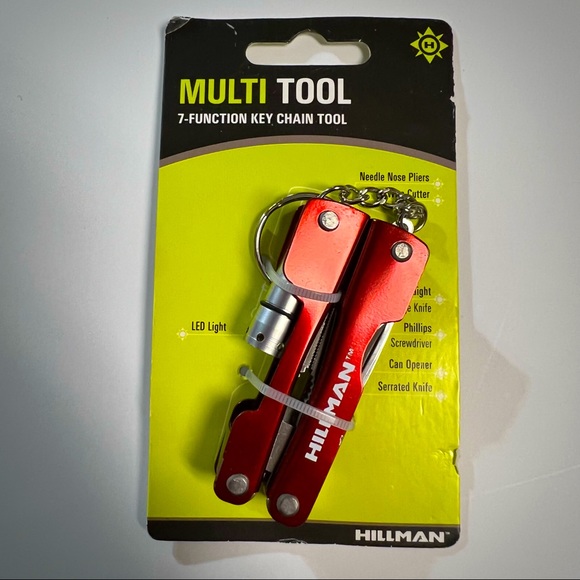 Other - Hillman Multi Tool 7 Function Key Chain NEW!!